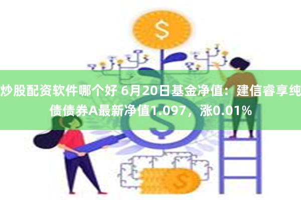 炒股配资软件哪个好 6月20日基金净值：建信睿享纯债债券A最新净值1.097，涨0.01%