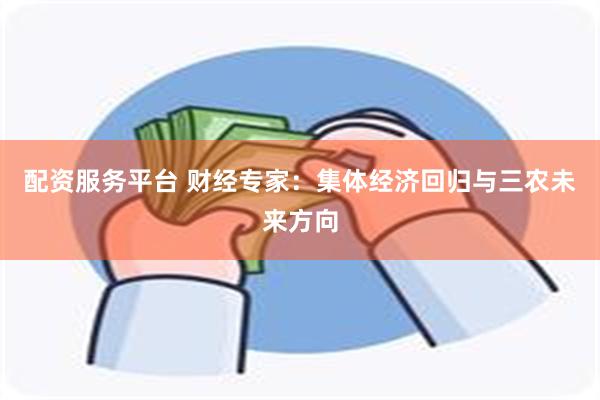 配资服务平台 财经专家：集体经济回归与三农未来方向