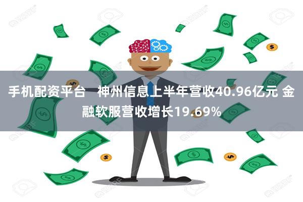 手机配资平台   神州信息上半年营收40.96亿元 金融软服营收增长19.69%